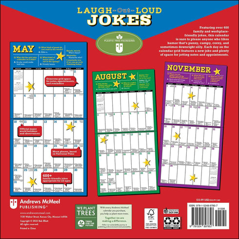 LAUGH-OUT-LOUD JOKES 2026 WALL CALENDAR